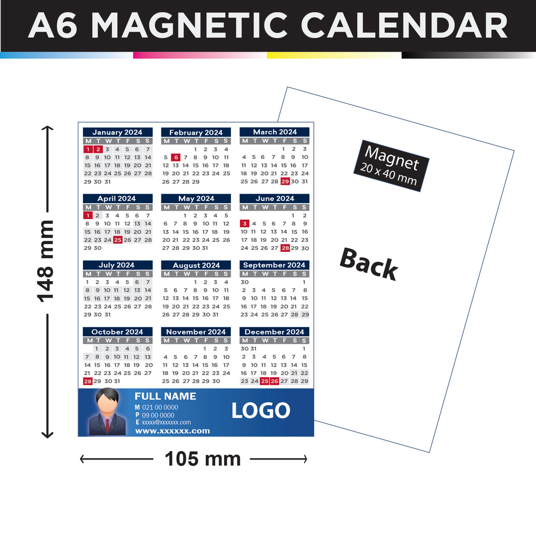 A6 Magnetic Calendars