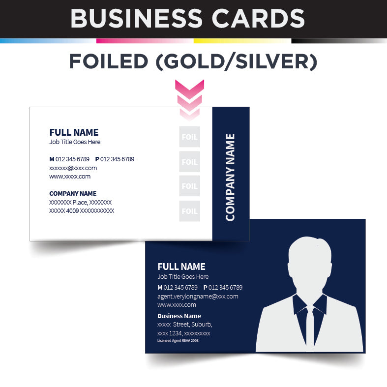 Foiled - Business card 90x55mm